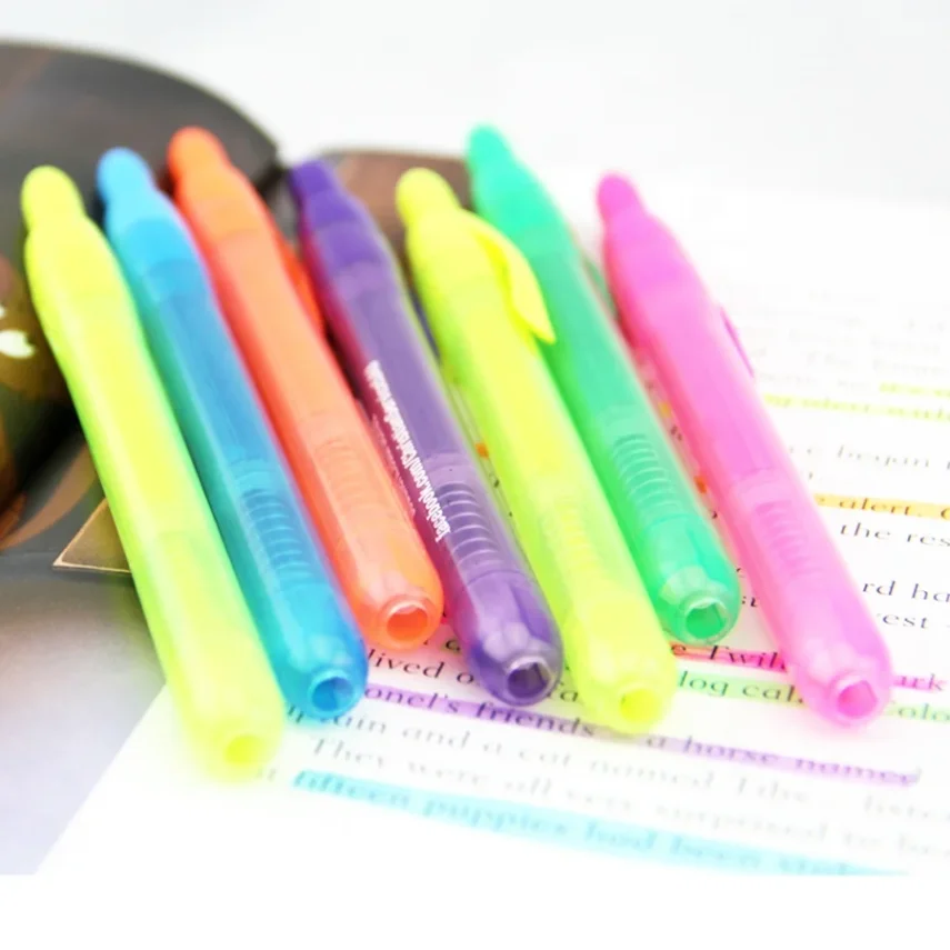 Close-up view of a marker pen tip.