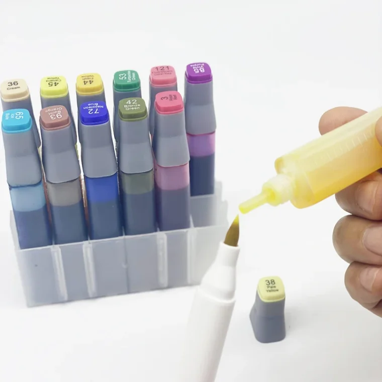 Marker accessory set displayed neatly