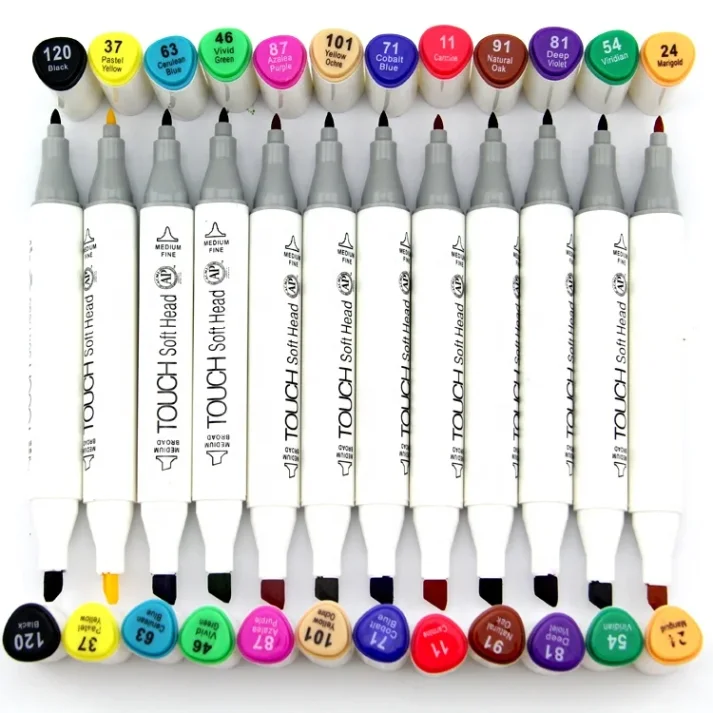 Professional marker collection for detailed artwork