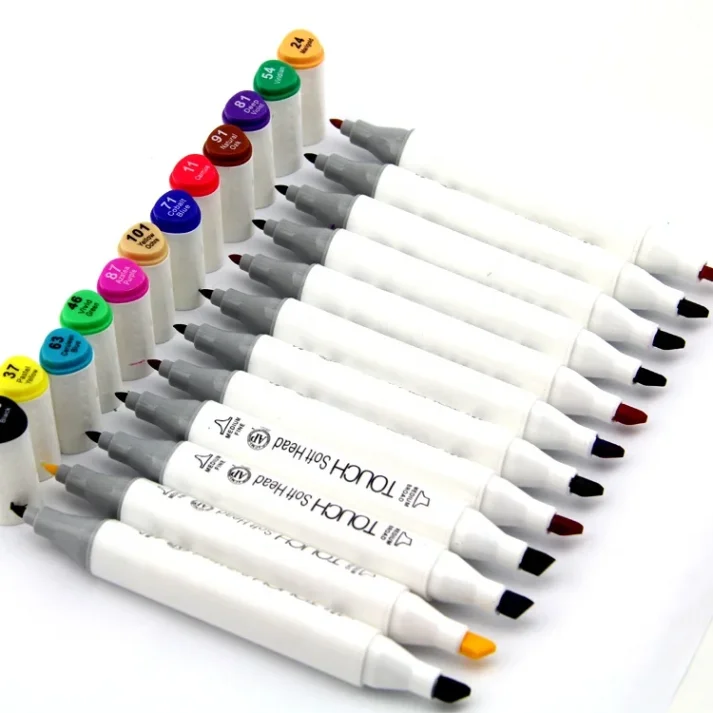 Marker pens for drawing and sketching on various surfaces