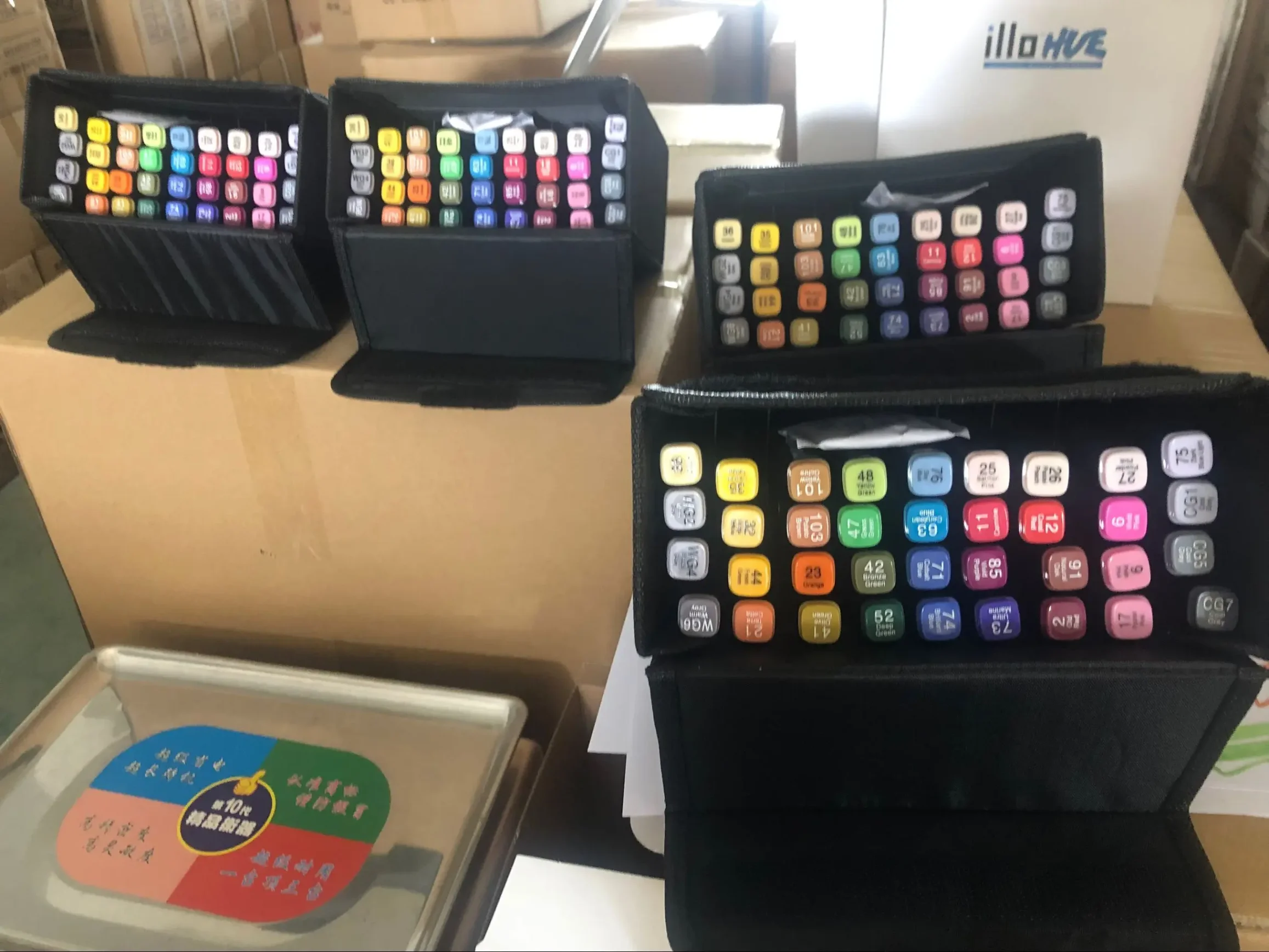 High-quality marker pen and design tools on a white background