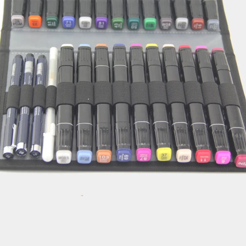 Colorful marker pens for vibrant artworks