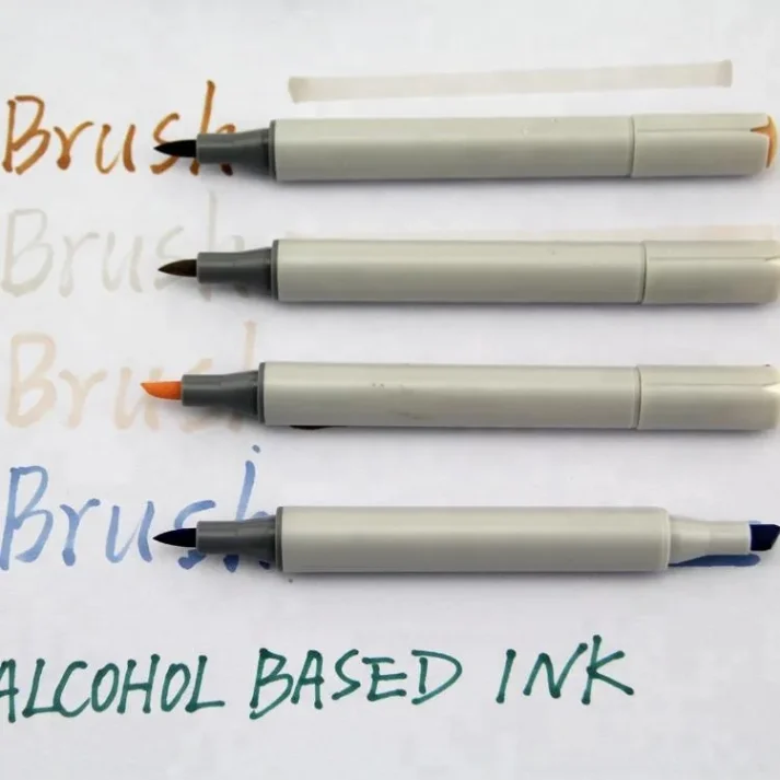 Colorful marker pens ideal for drawing and coloring