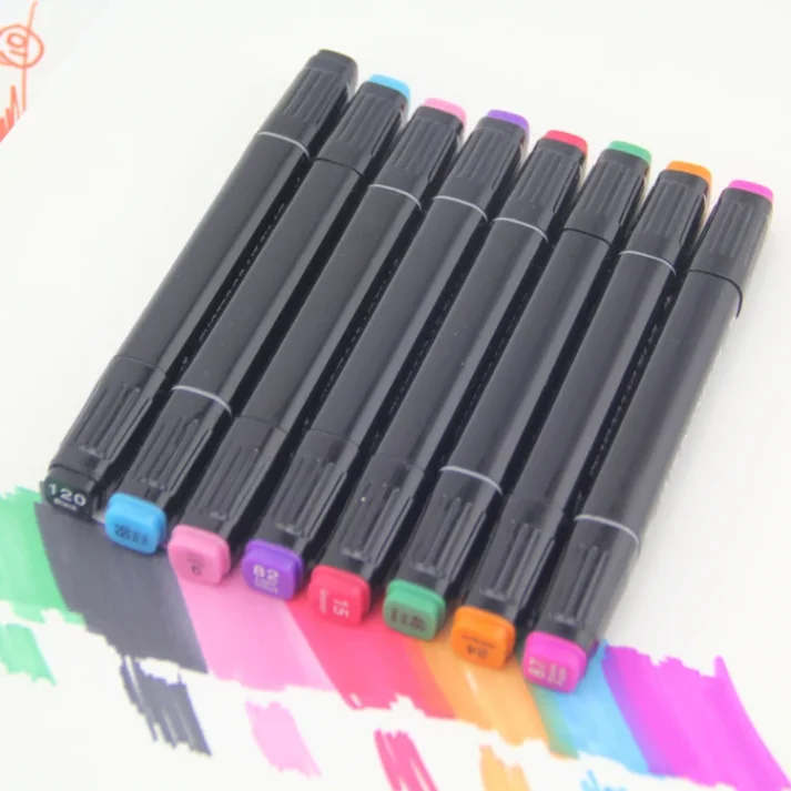 Assorted color marker set for art and sketching