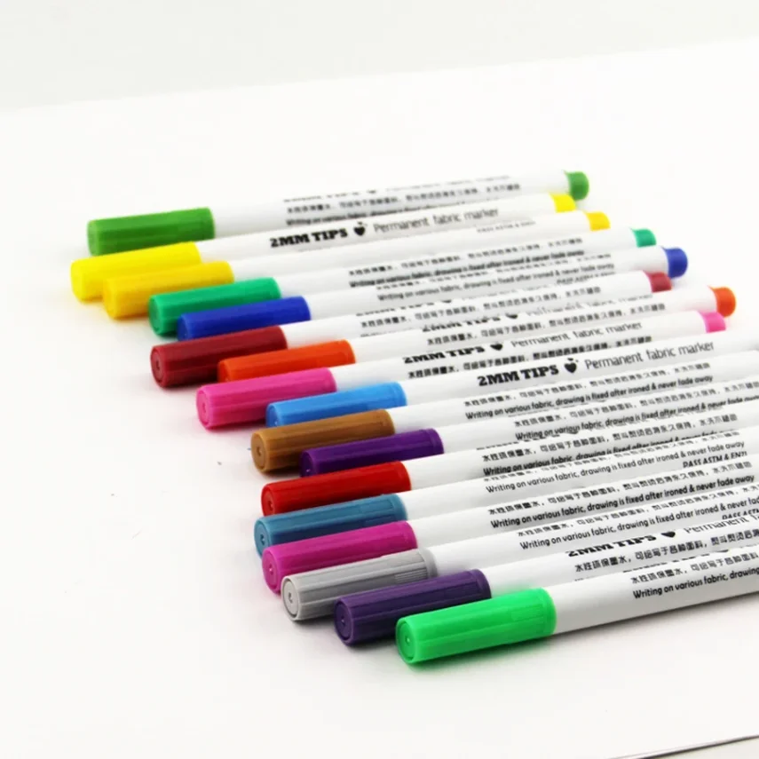 Collection of colorful marker pens