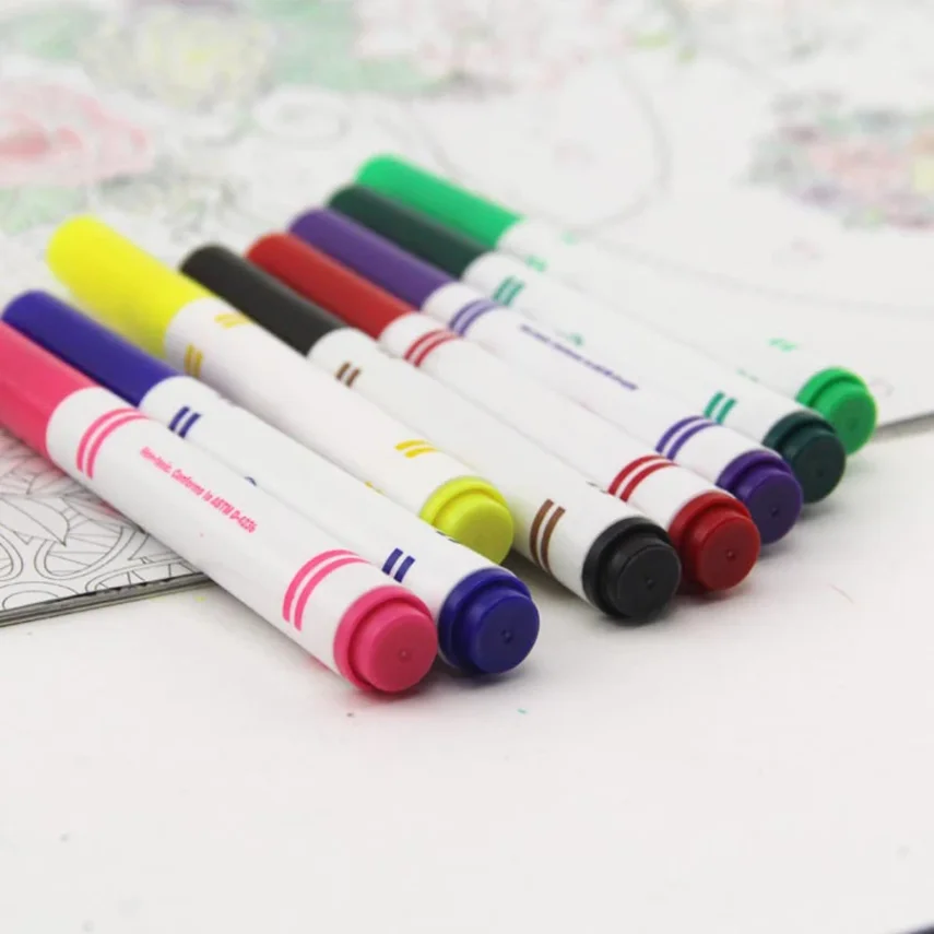Creative markers set for vibrant art projects