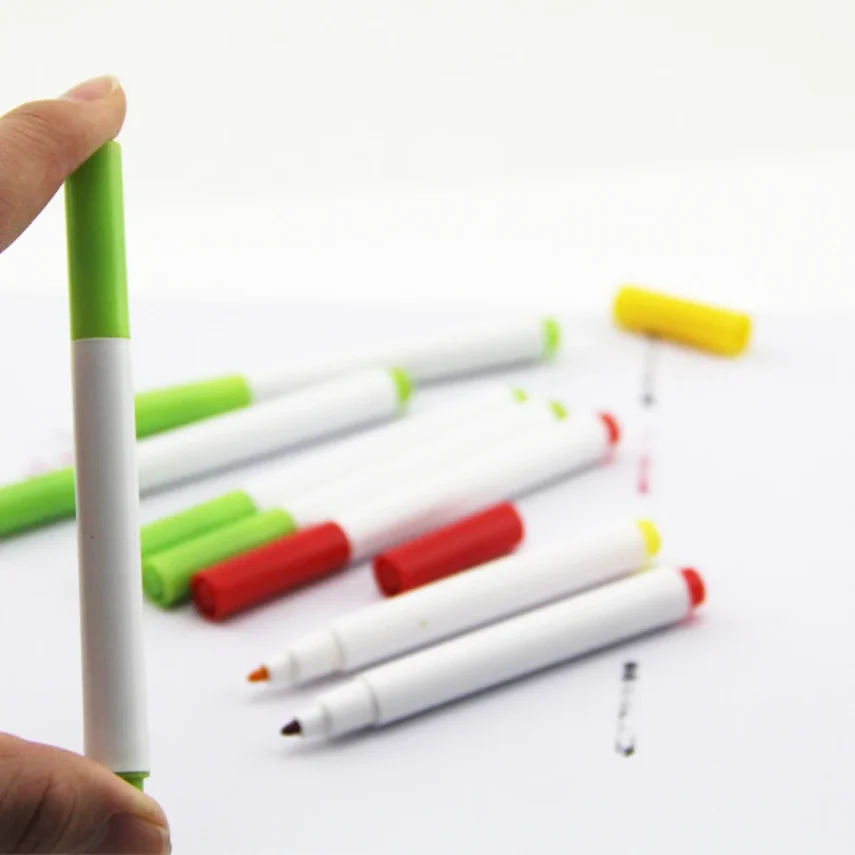 Artistic marker pens with unique designs.