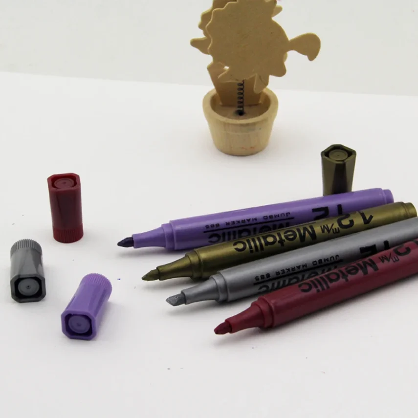 Set of colorful marker pens for design and art