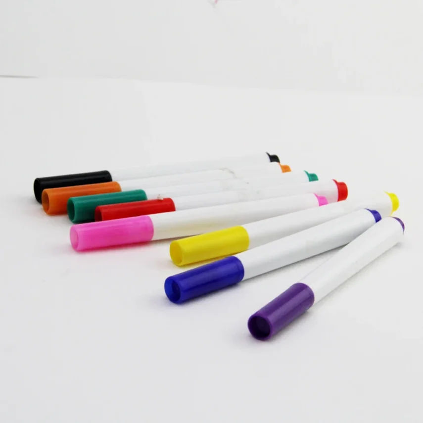 Assorted marker pen set for creative projects.