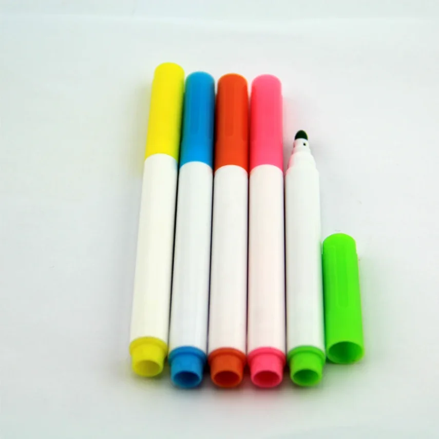 Marker pens as essential art supplies.