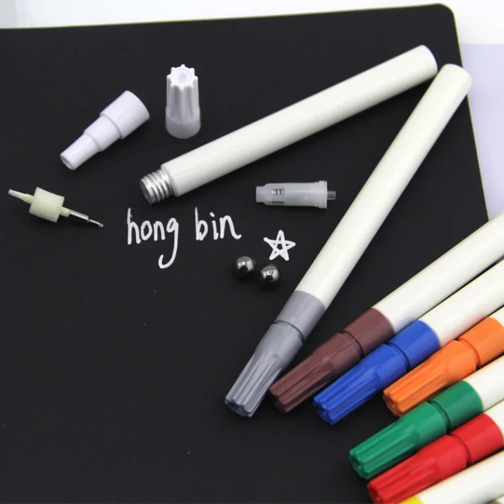 A set of colorful markers for artistic use