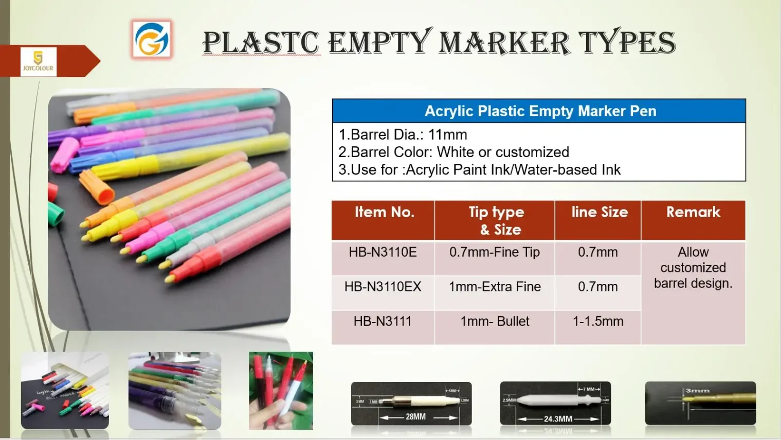 An assortment of creative markers for artistic projects