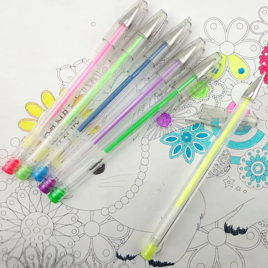 Bundle of creative markers for sketching and drawing.