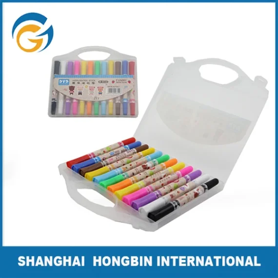 A collection of marker pens for sketching and coloring