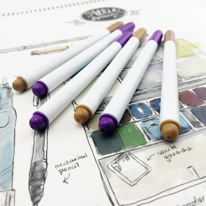 Calligraphy markers collection for elegant writing