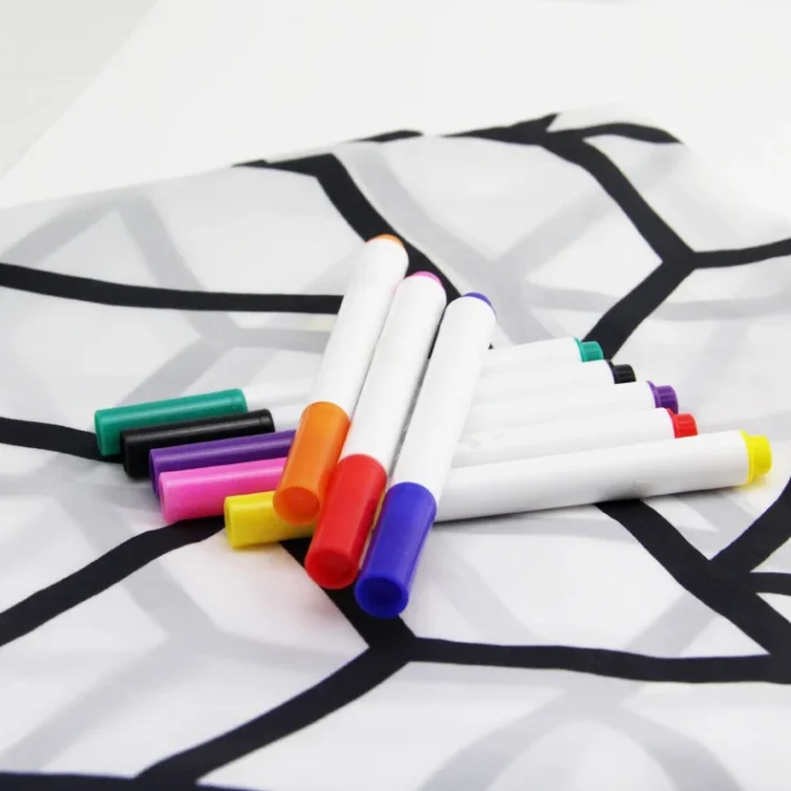 Marker pens and drawing supplies for sketching and illustration