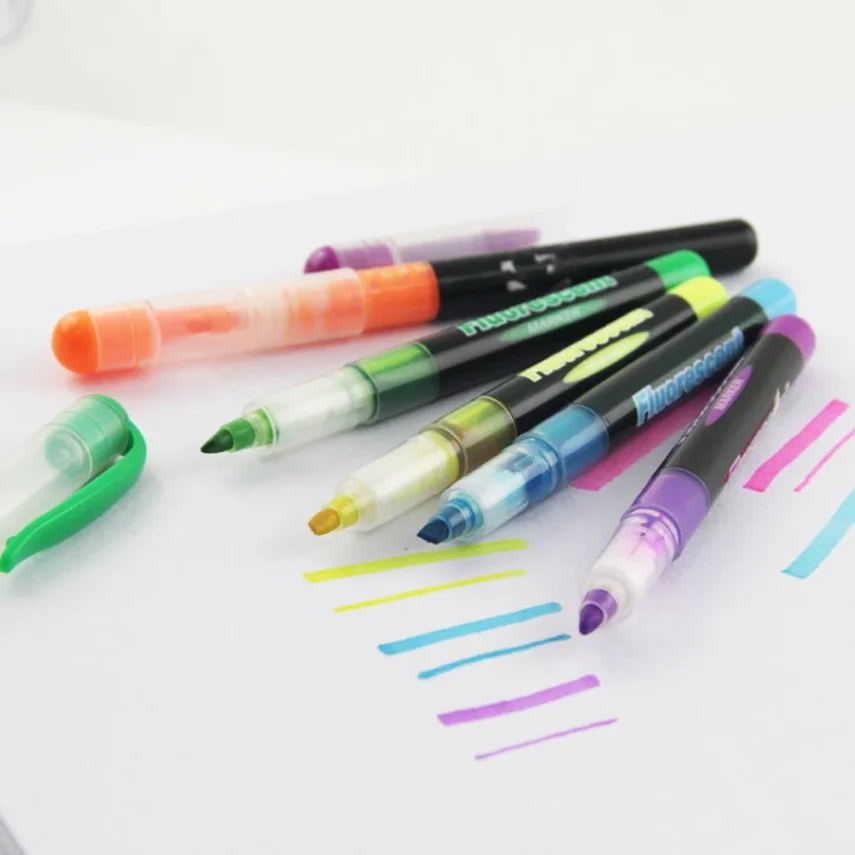 Wholesale 5-Color Flower Shaped Highlighter from Factory Supplier