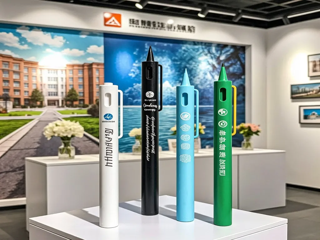 Custom mechanical pencils on display in various colors