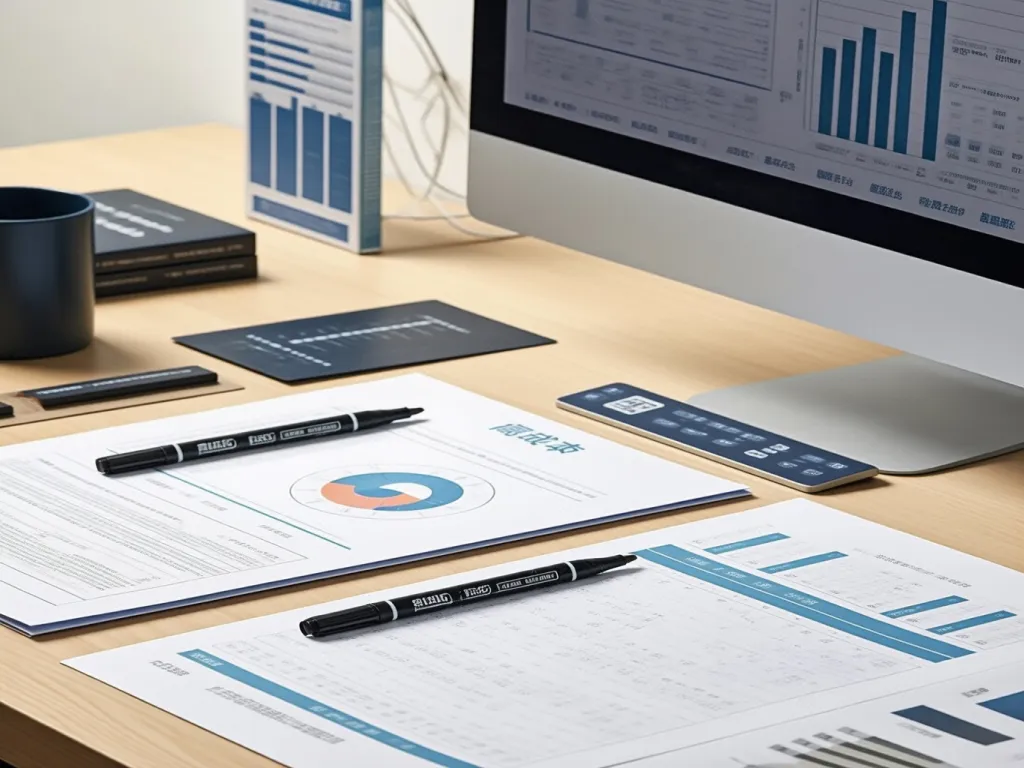 Data analysis with permanent markers on a desk