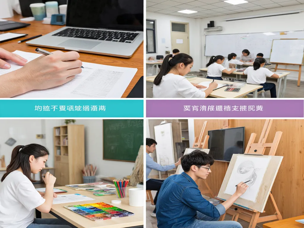 Students using pens and markers in a classroom setting
