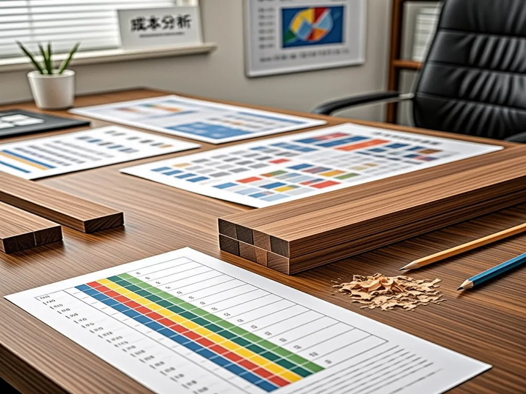 Detailed report and analysis of pencil wholesale prices on a desk