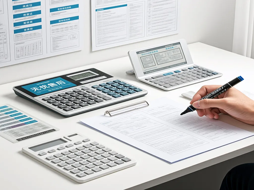 Calculating costs with a permanent marker and calculators