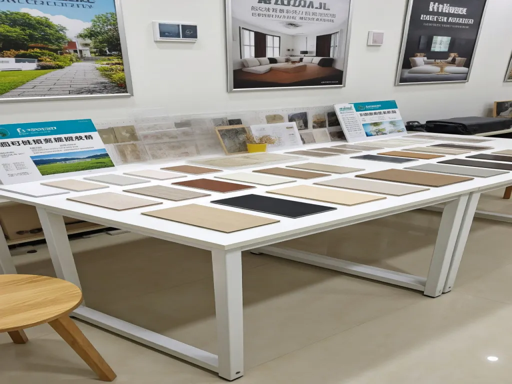 Samples of custom stationery on display