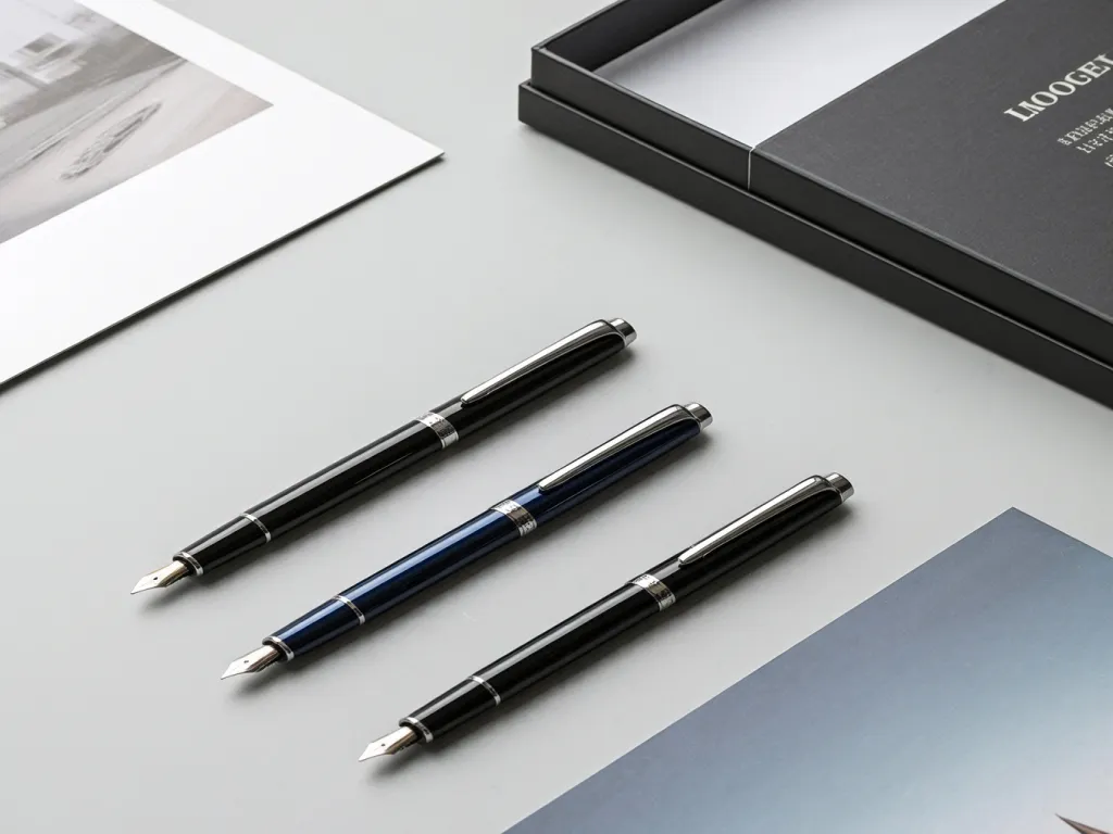 Elegant fountain pens with refill kits